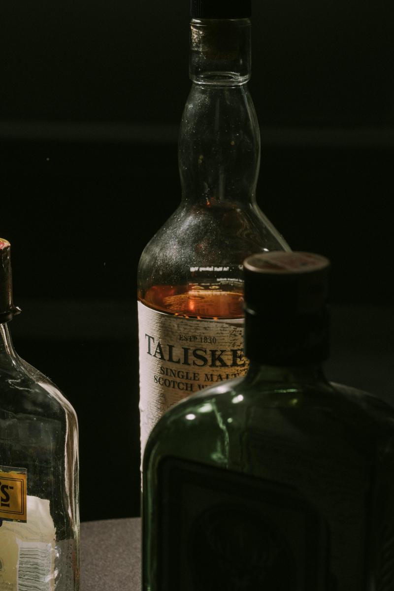 Whisky bottles